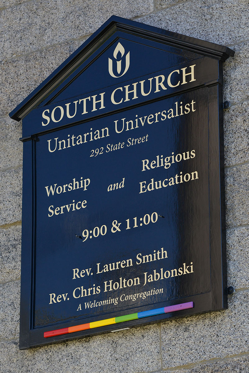 South Church Sign, Portsmouth, New Hampshire