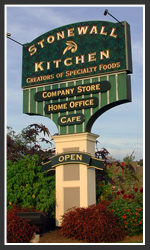 Stonewall Kitchen corporate signs at York, Maine